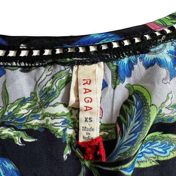 NEW RAGA Women's Floral Printed Sleeveless Jumpsuit Blue Multi Size XS - Picture 9 of 10